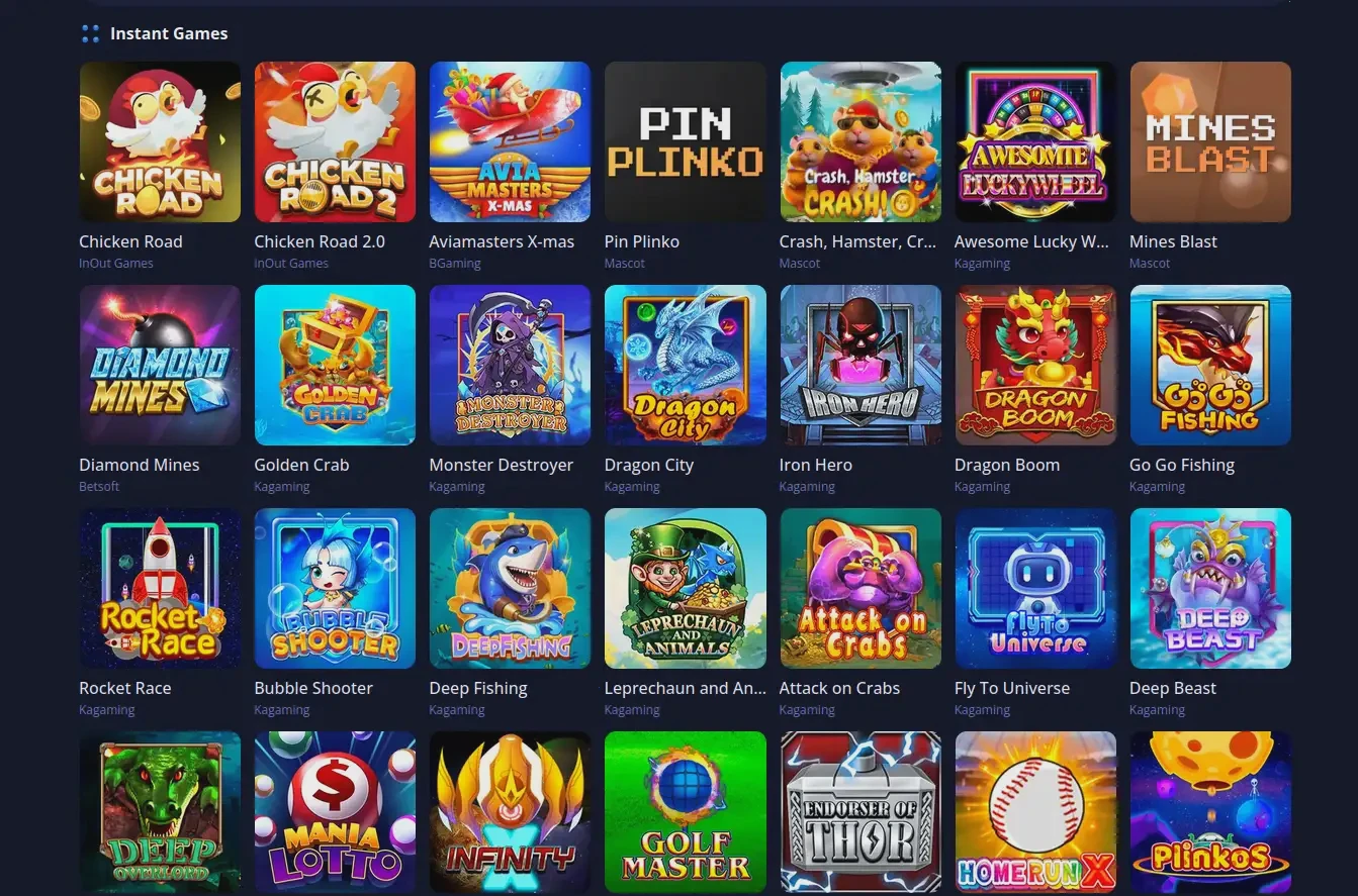 Locowin Casino Spielauswahl